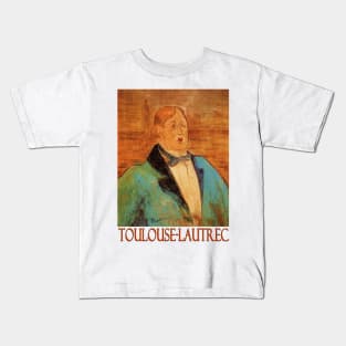 Portrait of Oscar Wilde by Henri de Toulouse-Lautrec Kids T-Shirt